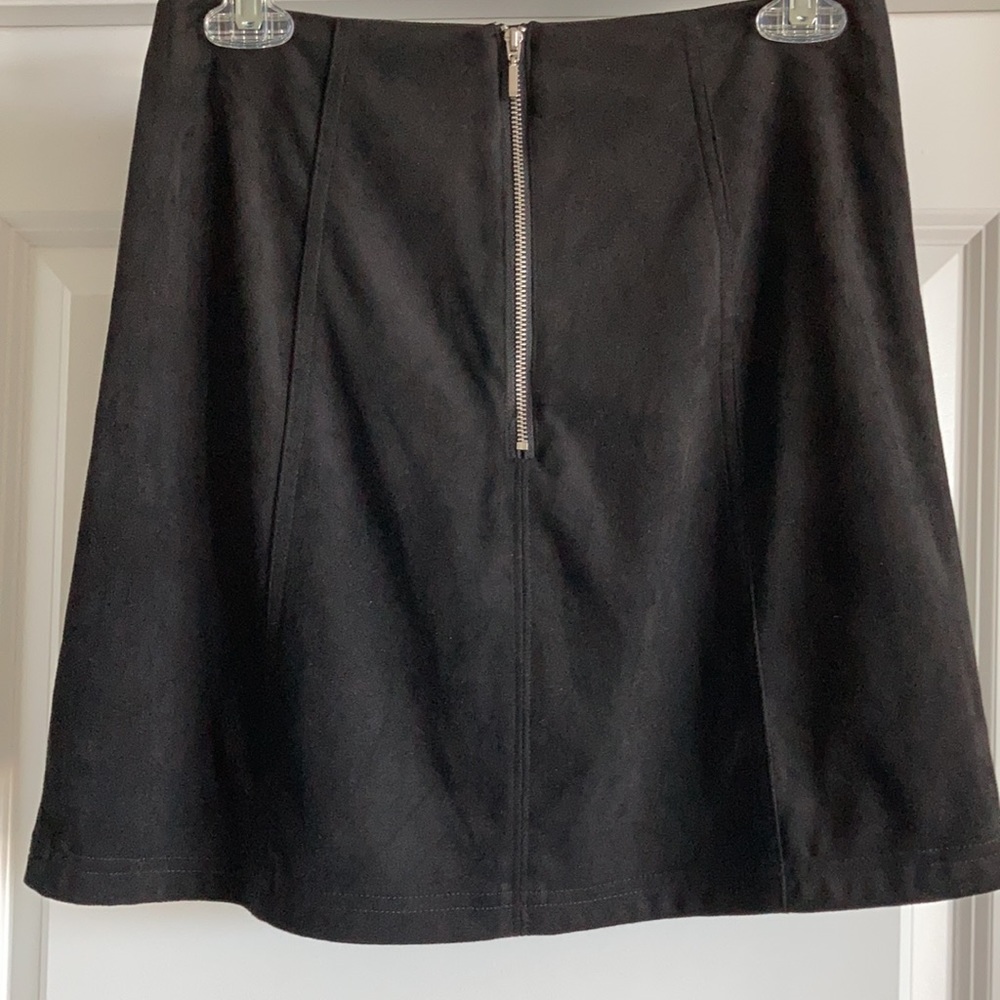 NWT - Faux Suede black skirt - Picture 3 of 5